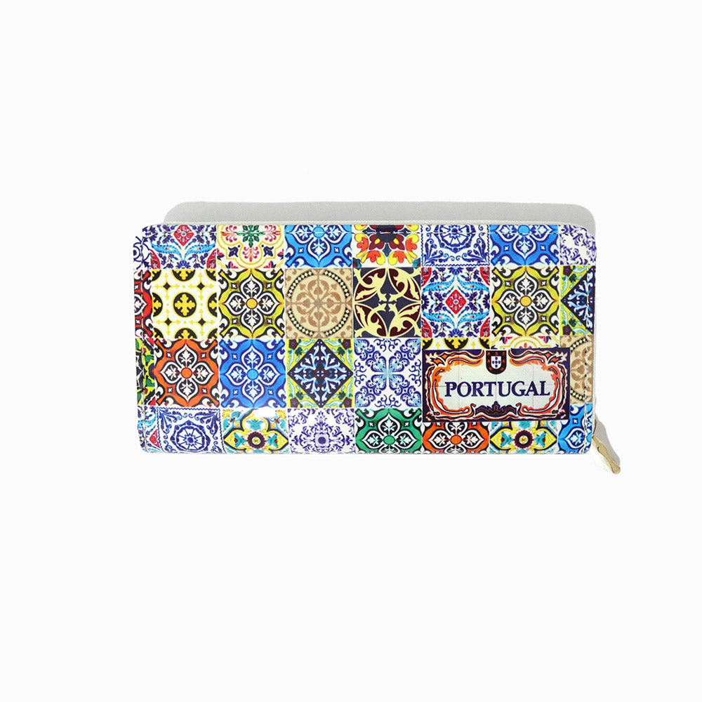 Classic Wallet with Azulejo Pattern