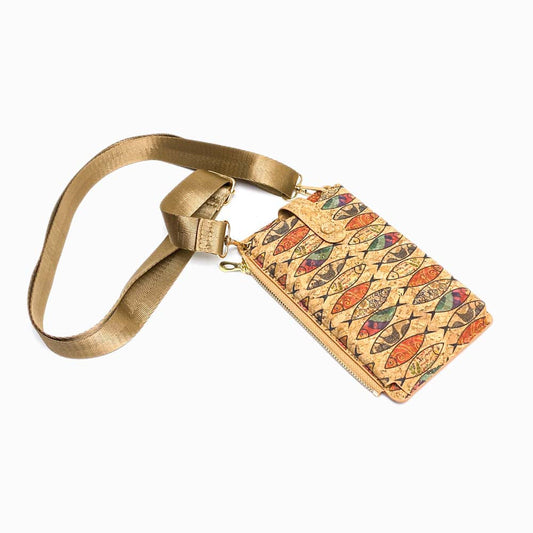 Cork Crossbody Phone Bag LX181616 Full View
