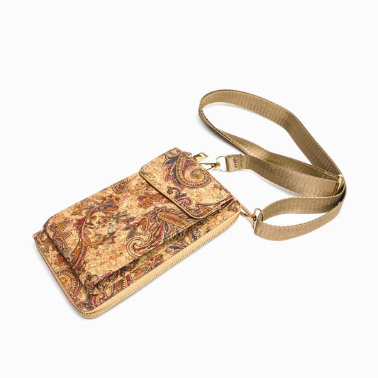 Cork Crossbody Phone Bag LX191101 Full View
