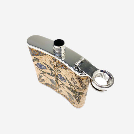 Cork Hip Flask Pattern Cultural Elements