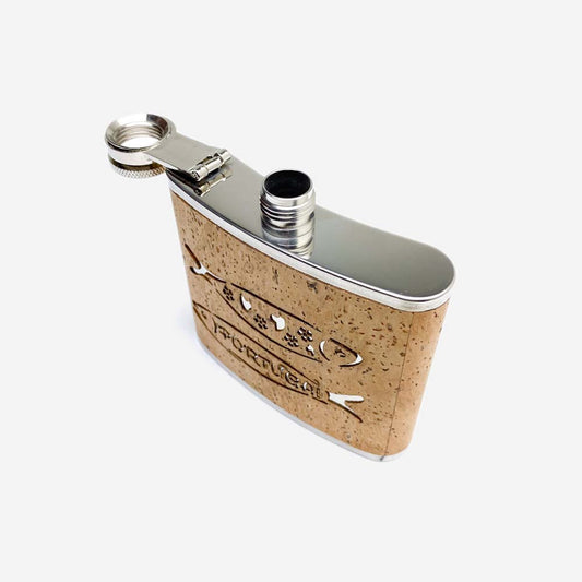 Cork Hip Flask Design Sardine