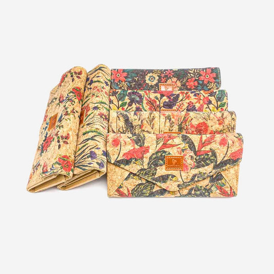 Cork Wallet Flower Pattern TK191021 B