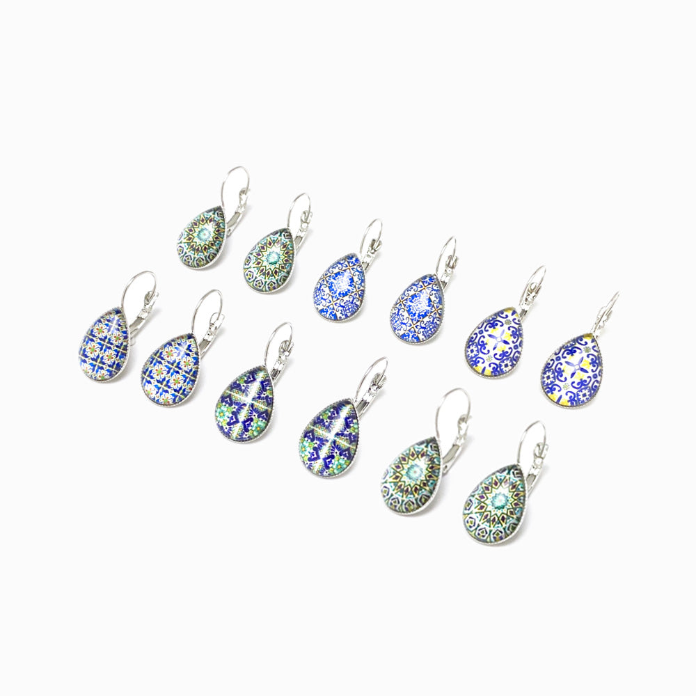 Pack 6 Pairs Earrings Azulejos