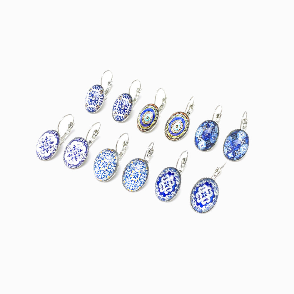 Pack 6 Pairs Earrings Azulejos