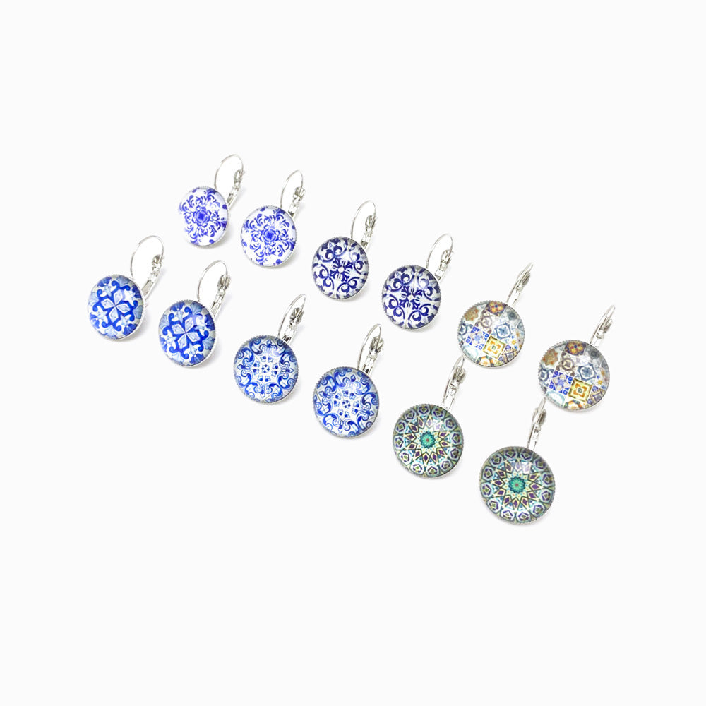 Pack 6 Pairs Earrings Azulejos