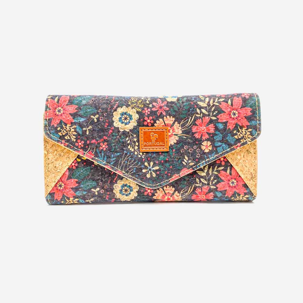 Cork Wallet Flower Pattern TK191021 C