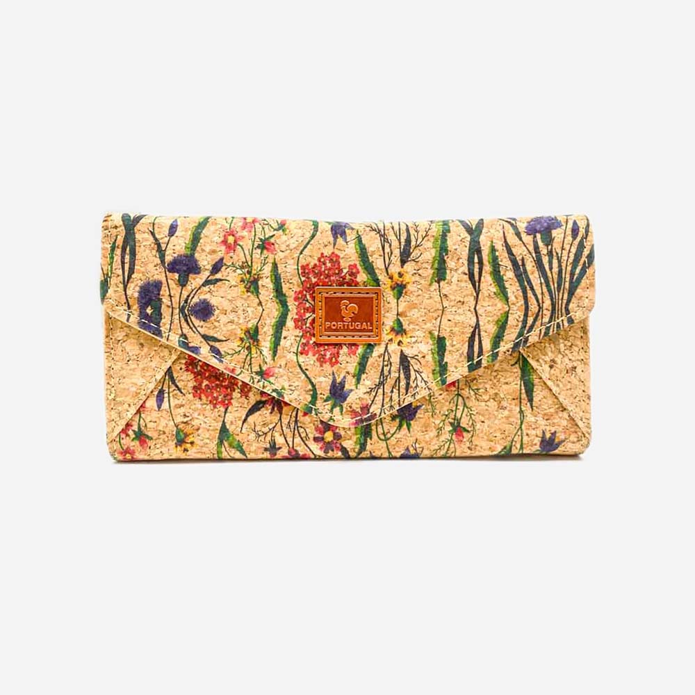 Cork Wallet Flower Pattern TK191021 D
