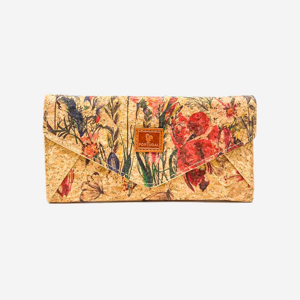 Cork Wallet Flower Pattern TK191021