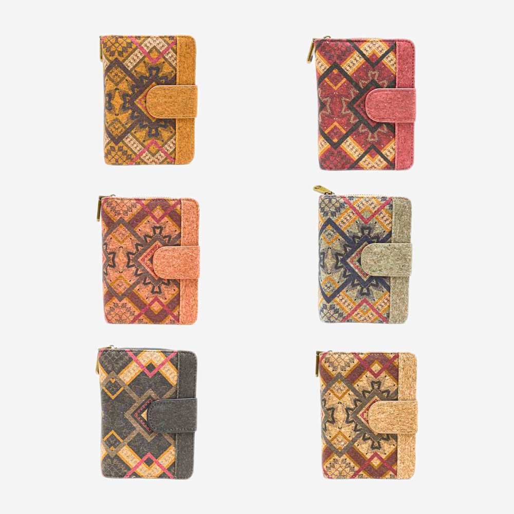 Set 6un Cork Wallet City MC131021