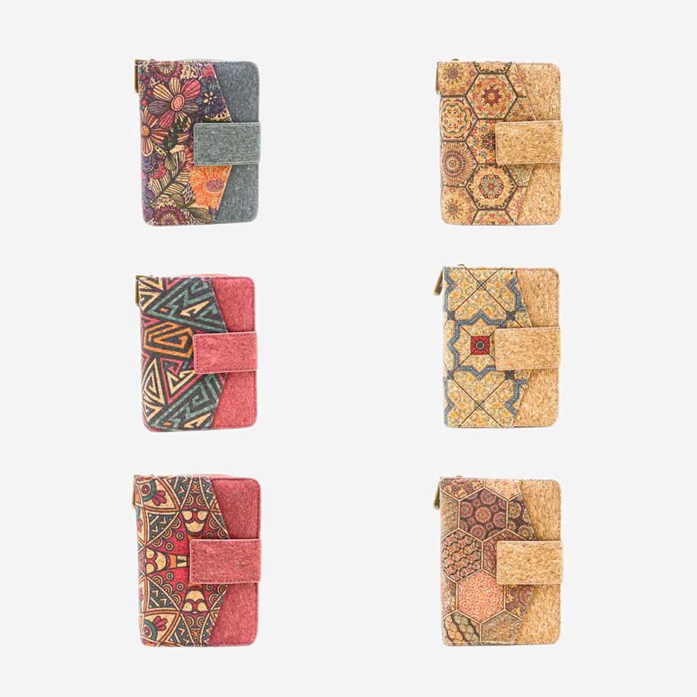 Set 6un Cork Wallet Eco-Smart Pouch MC131011